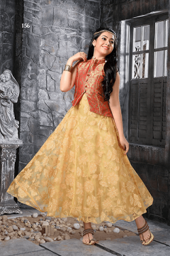 Jacket Style Fancy Gown Party Wear suit - 156